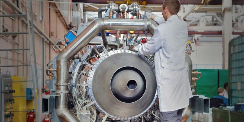 © UDK Press Service / Bench tests of the PD-8 engine. Archive photo