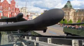 Illustration: UCAV 'Geran-2' / Still from TV broadcast of the Victory Day Parade, 9th May 2025