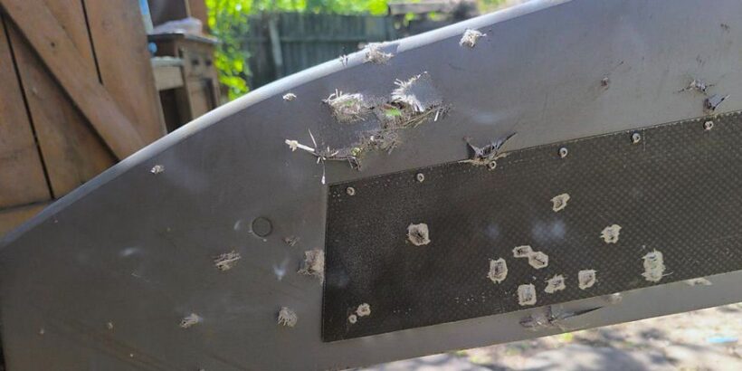 Damage to the "SKAT 350M" UAV Wing / Photo: © Kalashnikov Concern JSC